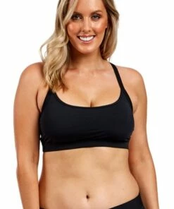 Funkita Still Black Sports Top Black