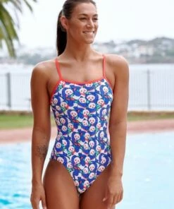Funkita Pandamania Single Strap One Piece Blue/White -Cheap Swimweargalore Store fun030l02327.480 funkita pandamania single strap one piece5