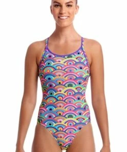 Funkita Eye Candy Diamond Back One Piece Multi
