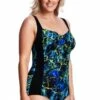 Funkita Midnight Marble Ruched One Piece Midnight