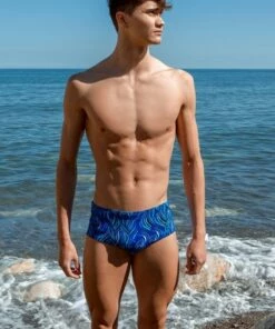 Funky Trunks Mens Wild Hide Trunk Blue 7 Funky Trunks Mens Wild Hide Trunk Blue -Cheap Swimweargalore Store fun30m02446.400 funky trunks mens wild hide trunk3