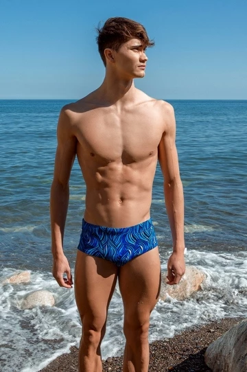 Funky Trunks Mens Wild Hide Trunk Blue 4 Funky Trunks Mens Wild Hide Trunk Blue - Image 4