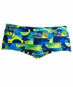 Funky Trunks Mens Magnum Pi Trunk Blue/Yellow