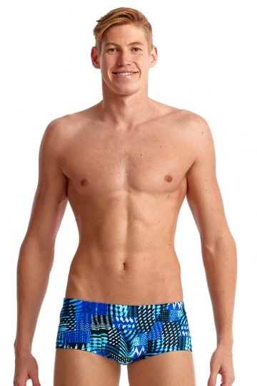 Funky Trunks Mens Electric Nights Trunk Blue 2 Funky Trunks Mens Electric Nights Trunk Blue - Image 2