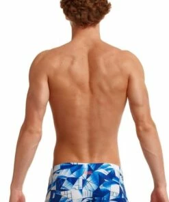 Funky Trunks Mens Fast Glass Trunk Blue/White 5 Funky Trunks Mens Fast Glass Trunk Blue/White -Cheap Swimweargalore Store fun30m70941 funky trunks mens fast glass trunk 3