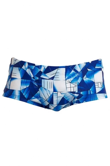 Funky Trunks Mens Fast Glass Trunk Blue/White 1 Funky Trunks Mens Fast Glass Trunk Blue/White