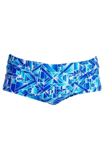 Funky Trunks Mens Pane Train Trunk Blue 1 Funky Trunks Mens Pane Train Trunk Blue