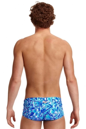 Funky Trunks Mens Pane Train Trunk Blue 3 Funky Trunks Mens Pane Train Trunk Blue - Image 3