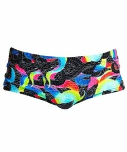 Funky Trunks Mens Snake Pit Trunk Black/Multi