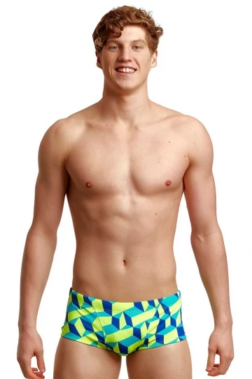 Funky Trunks Mens Blue Blockers Trunk Blue/Yellow 2 Funky Trunks Mens Blue Blockers Trunk Blue/Yellow - Image 2