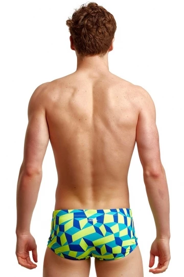 Funky Trunks Mens Blue Blockers Trunk Blue/Yellow 3 Funky Trunks Mens Blue Blockers Trunk Blue/Yellow - Image 3