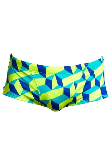 Funky Trunks Mens Blue Blockers Trunk Blue/Yellow 1 Funky Trunks Mens Blue Blockers Trunk Blue/Yellow