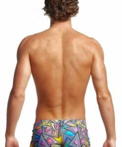 Funky Trunks Mens Prism Break Trunk Yellow/Pink -Cheap Swimweargalore Store fun30m71240.909 funky trunks mens prism break trunk2