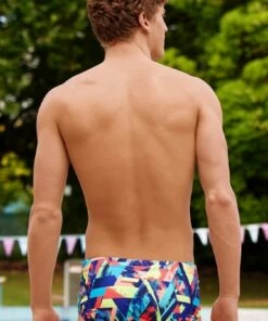 Funky Trunks Mens Blocked Bars Trunk Multi -Cheap Swimweargalore Store fun30m71309.900 funky trunks mens blocked bars trunk4