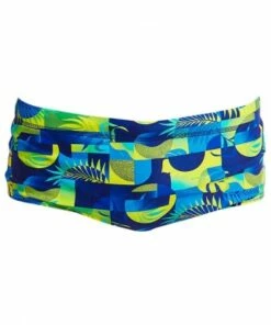 Funky Trunks Boys Magnum Pi Trunk Blue/Yellow