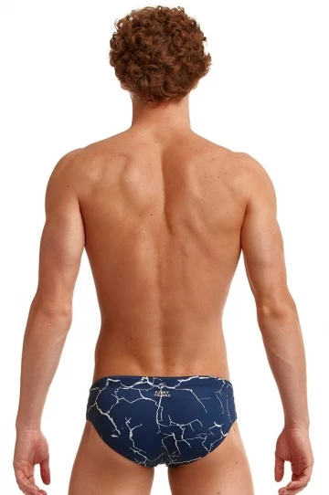 Funky Trunks Mens Silver Lining Brief Navy 3 Funky Trunks Mens Silver Lining Brief Navy - Image 3