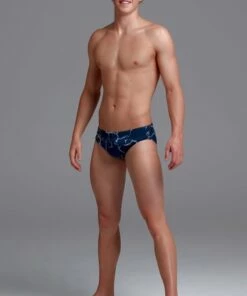Funky Trunks Mens Silver Lining Brief Navy 8 Funky Trunks Mens Silver Lining Brief Navy -Cheap Swimweargalore Store fun35m70967.440 funky trunks mens silver lining brief3