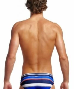 Funky Trunks Mens Old Spice Brief Navy/Red -Cheap Swimweargalore Store fun35m71234.960 funky trunks mens old spice brief2