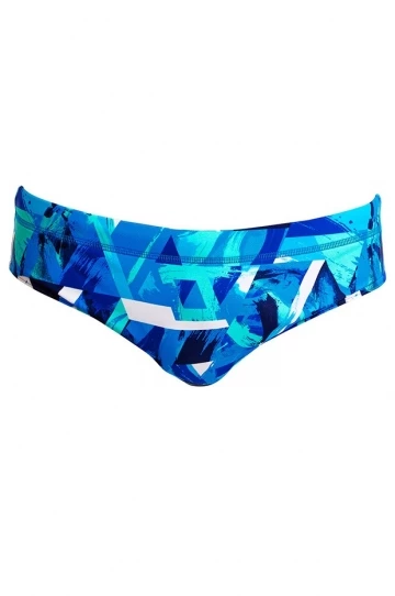 Funky Trunks Mens Bashed Blue Brief Blue 1 Funky Trunks Mens Bashed Blue Brief Blue