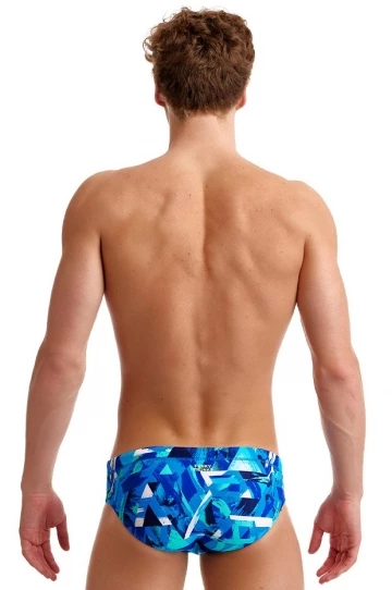 Funky Trunks Mens Bashed Blue Brief Blue 3 Funky Trunks Mens Bashed Blue Brief Blue - Image 3