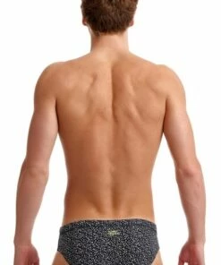 Funky Trunks Mens Spickled Brief Black/White -Cheap Swimweargalore Store fun35m71332.905 funky trunks mens spickled brief2