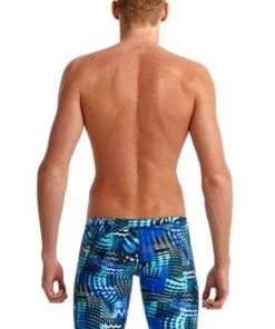 Funky Trunks Mens Electric Nights Jammer Blue -Cheap Swimweargalore Store fun37m02531.400 funky trunks mens electric nights jammer2