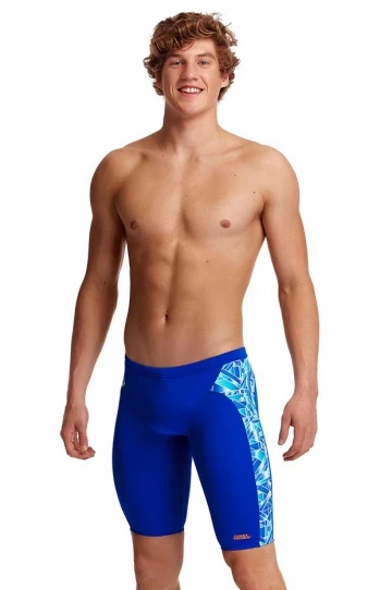 Funky Trunks Mens Pane Train Jammer Blue 2 Funky Trunks Mens Pane Train Jammer Blue - Image 2
