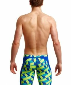 Funky Trunks Mens Blue Blockers Training Jammer Blue/Yellow -Cheap Swimweargalore Store fun37m71135.400 funky trunks mens blue blockers training jammer3 1