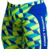 Funky Trunks Mens Blue Blockers Training Jammer Blue/Yellow