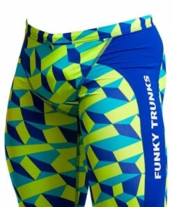 Funky Trunks Mens Blue Blockers Training Jammer Blue/Yellow