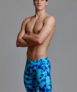 Funky Trunks Mens Depth Charge Training Jammer Blue -Cheap Swimweargalore Store fun37m71144.400 funky trunks mens depth charge training jammer4