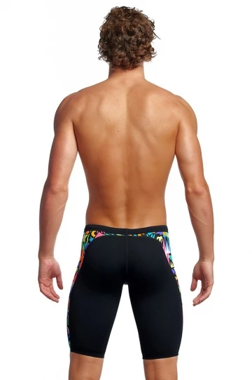 Funky Trunks Mens Paper Cut Jammer Black/Multi 3 Funky Trunks Mens Paper Cut Jammer Black/Multi - Image 3