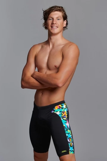 Funky Trunks Mens Paper Cut Jammer Black/Multi 4 Funky Trunks Mens Paper Cut Jammer Black/Multi - Image 4