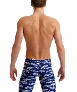 Funky Trunks Mens Rompa Chompa Jammer Navy/White -Cheap Swimweargalore Store fun37m71334.910 funky trunks mens rompa chompa jammer2