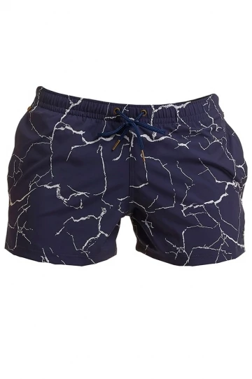 Funky Trunks Mens Silver Lining Shorty Short Navy 1 Funky Trunks Mens Silver Lining Shorty Short Navy