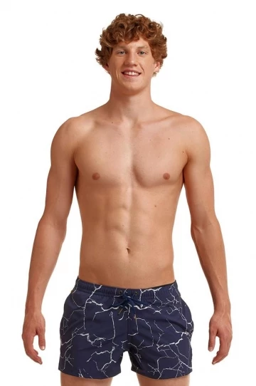 Funky Trunks Mens Silver Lining Shorty Short Navy 2 Funky Trunks Mens Silver Lining Shorty Short Navy - Image 2
