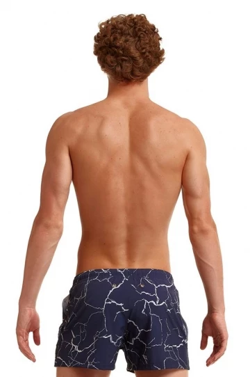 Funky Trunks Mens Silver Lining Shorty Short Navy 3 Funky Trunks Mens Silver Lining Shorty Short Navy - Image 3