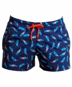 Funky Trunks Mens Croc Top Shorty Short Navy