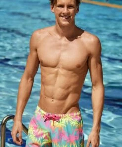 Funky Trunks Mens Hawaiian Heaven Shorty Short Pink/Blue -Cheap Swimweargalore Store fun40m71317.990 funky trunks mens hawaiian heaven shorty short3