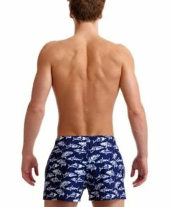Funky Trunks Mens Rompa Chompa Shorty Short Navy/White -Cheap Swimweargalore Store fun40m71334.910 funky trunks mens rompa chompa shorty short2