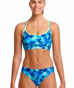 Funkita Depth Charge Crop Set Blue