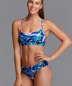 Funkita Gum Nuts Crop Set Blue/Pink -Cheap Swimweargalore Store funkita gum nuts crop set 3
