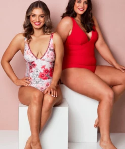 Milea Water Palace V Neck One Piece Poppy -Cheap Swimweargalore Store image 1 web 2