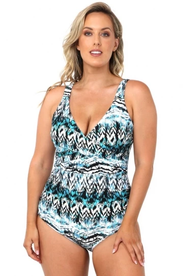 Jantzen Navajo Wrap One Piece Sea 1 Jantzen Navajo Wrap One Piece Sea