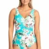 Jantzen O'ahu Ruched Front One Piece Jade