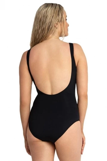 Jantzen Drift Gathered Cross Over One Piece Black 2 Jantzen Drift Gathered Cross Over One Piece Black - Image 2