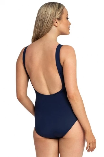 Jantzen Drift Gathered Cross Over One Piece Ink 2 Jantzen Drift Gathered Cross Over One Piece Ink - Image 2