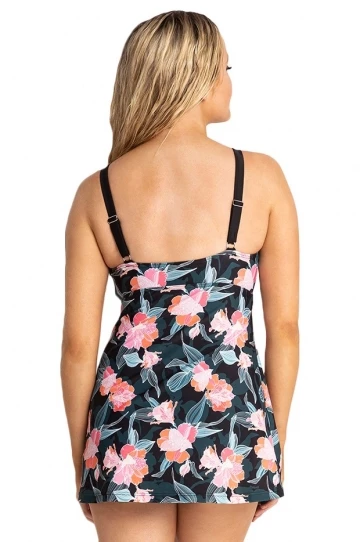 Jantzen Empire Swim Dress Coral 2 Jantzen Empire Swim Dress Coral - Image 2