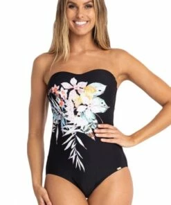 Jantzen Camiri Seamless Bandeau One Piece Black