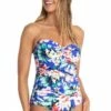 Jantzen Summer Bar Bandeau One Piece Pacific